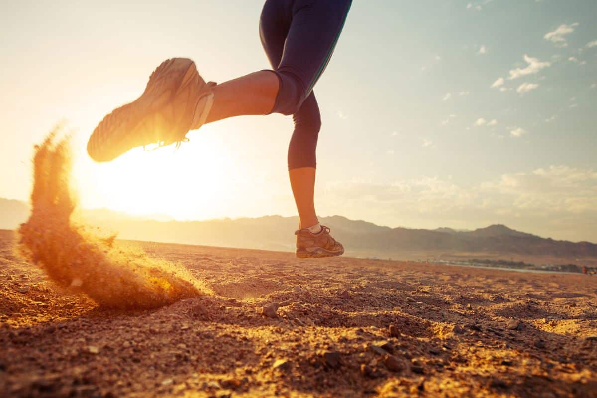 Runner on the sand