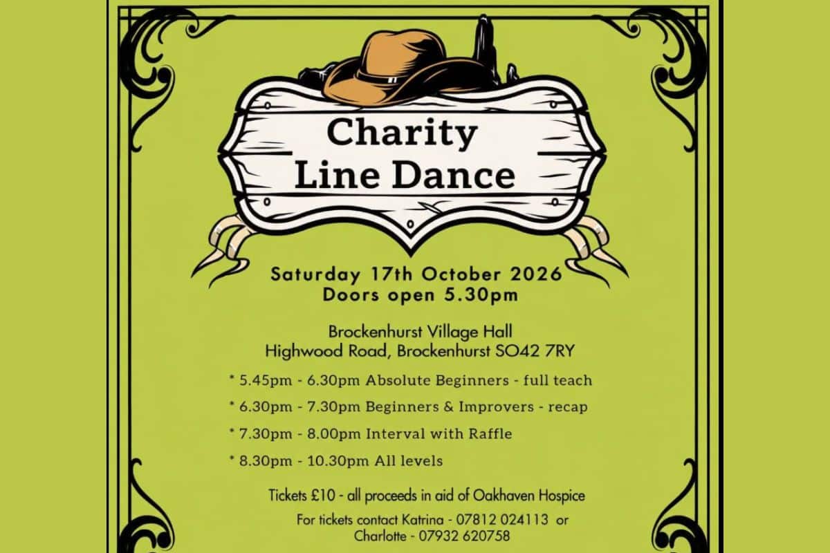 charity line dancing event