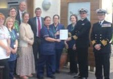 Oakhaven clinical team presented with Armed Forces Covenant Award
